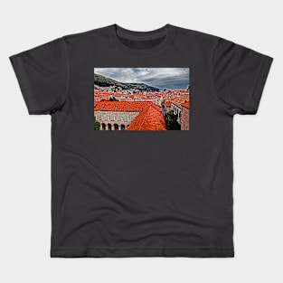 The Roofs of Dubrovnik Kids T-Shirt